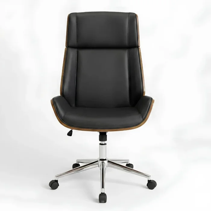 Silla de Oficina Gerencial - Negro en Negro - Sillas de escritorio, Uruguay | Ecowood, vista 4