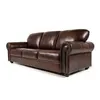 Sofá Elite - Cuero Natural - 3 cuerpos - A fabricar en Marrón - Sillones y sofás, Uruguay | NYR, vista 1 de 7