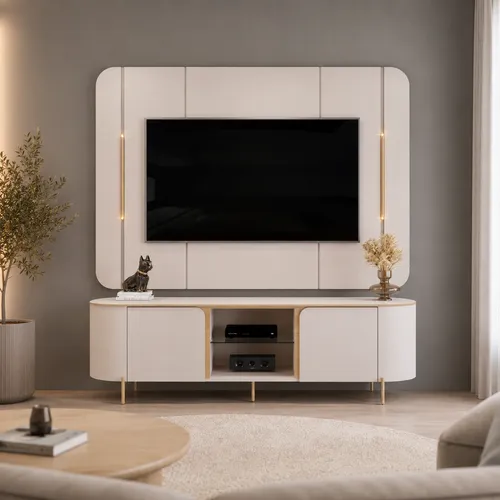 Rack Adele - Moderna Hogar en Off-white - Muebles para TV, Uruguay | Moderna Hogar