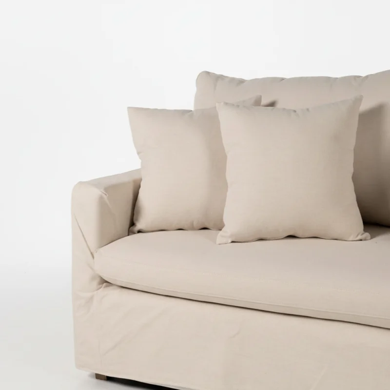Sofá Summer con Funda - Tela Rústica - 2,5 cuerpos - TD5260-1635 (Beige) en Beige - Sillones y sofás, Uruguay | Nyr, vista 3