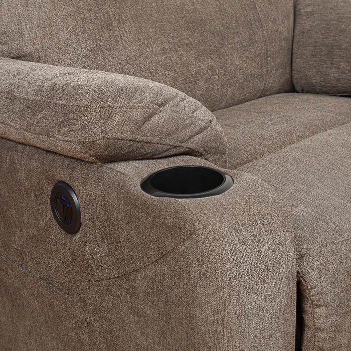 Sofá Reclinable Multifunción 1 Cuerpo Tela Natural-beige Atika Beige en Beige - Sillones y sofás, Uruguay | Divino, vista 6
