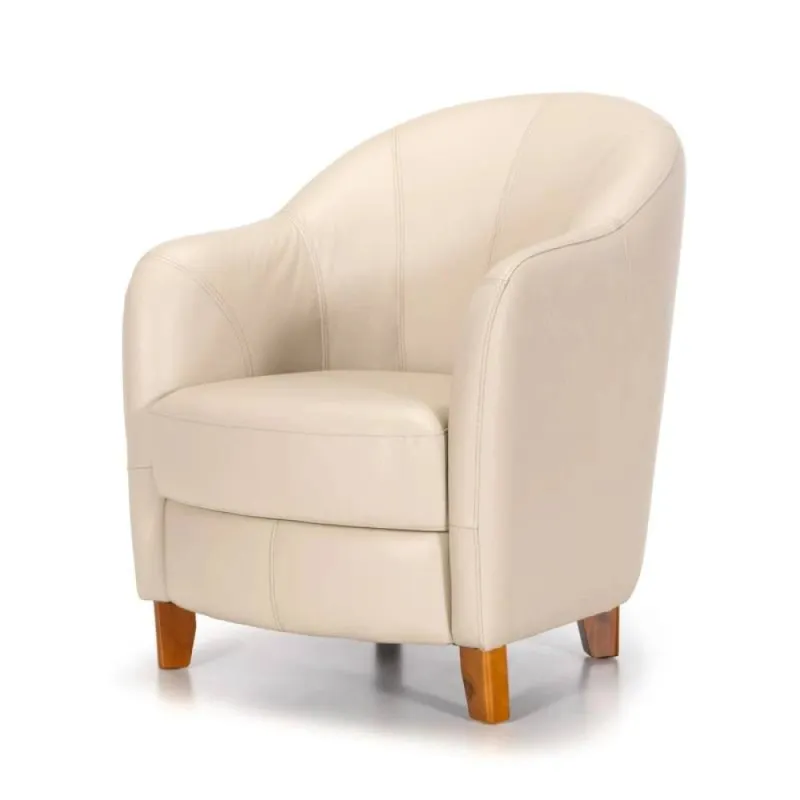 Butaca 100% Cuero - Bull - Arena en Beige - Sillones y sofás, Uruguay | Ecowood
