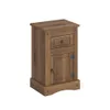 Mesa de luz 1 puerta 1 cajón - Eco - Línea Monterrey - Nogal - Mesas de luz, Uruguay | Ecowood, vista 1 de 5