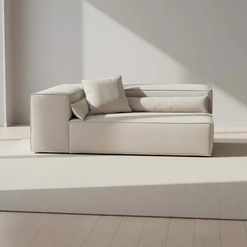 Sofá Kai Más De 4 Cuerpos Tela Gris Canto en Beige - Sillones y sofás, Uruguay | Divino