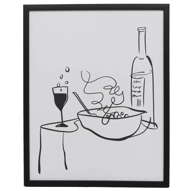Cuadro Spaghetti Ii, 4 Blanco Papel Wi242005b en Blanco - Decoración de pared, Uruguay | Divino