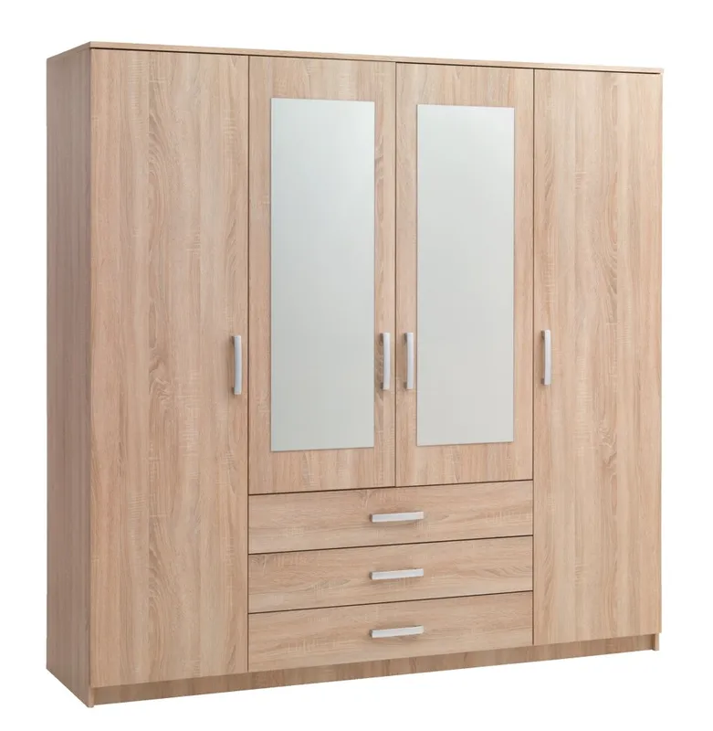 Armario VELLERUP 200x200 combi roble en Madera natural - Roperos y placares, Uruguay | JYSK
