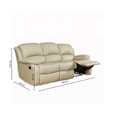 SILLON RECLINABLE 3 CUERPOS en Beige - Sillones y sofás, Uruguay | La Cueva Muebles, vista 12