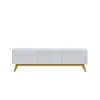 Rack para TV 1.8 - Línea Nevada - Blanco en Blanco - Muebles para TV, Uruguay | Ecowood, vista 2 de 4