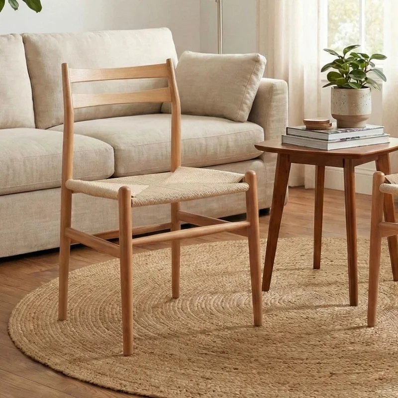 Silla de Comedor Madera natural Beige Francia - Línea Serena en Beige - Sillas, Uruguay | Ecowood, vista 4