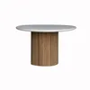 MESA LUCIANA COMEDOR ORGANICA CEMENTO Y TEKA RECICLADA en Multicolor - Mesas de comedor, Uruguay | Masinfinito Casa, vista 1 de 2