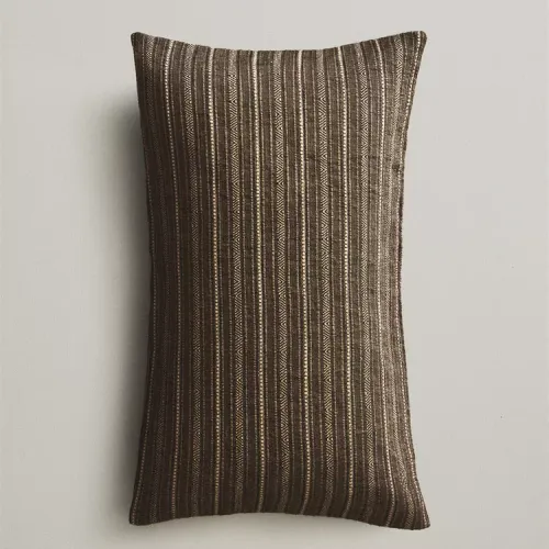 FUNDA COJÍN RAYAS en Marrón - Textiles, Uruguay | Zara Home