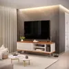 Rack Para Tv 1 Puerta Corrediza - Blanco en Blanco - Muebles para TV, Uruguay | Ecowood, vista 2 de 3