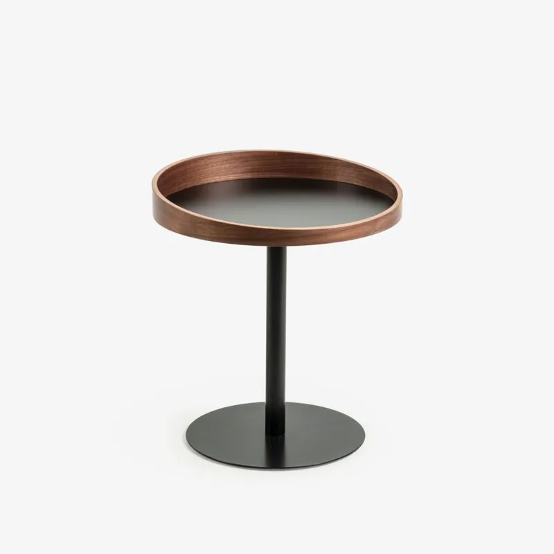 Mesa auxiliar Kaori Ø 46 cm en Marrón - Mesas de arrimo, Uruguay | Kavehome