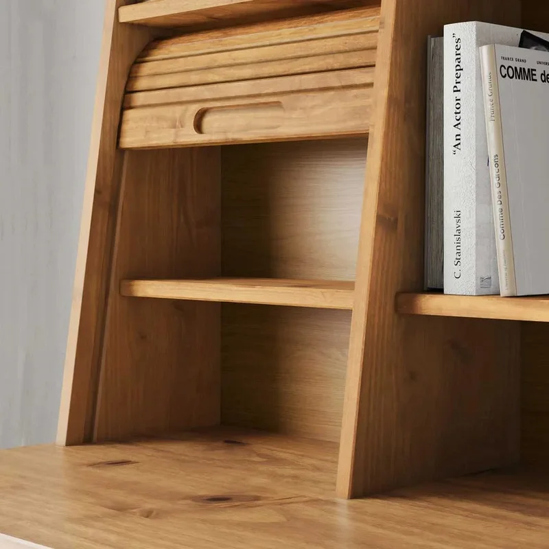 Escritorio Alice 110CM 2 Cajones - Madera Maciza en Madera natural - Escritorios, Uruguay | Balton, vista 8