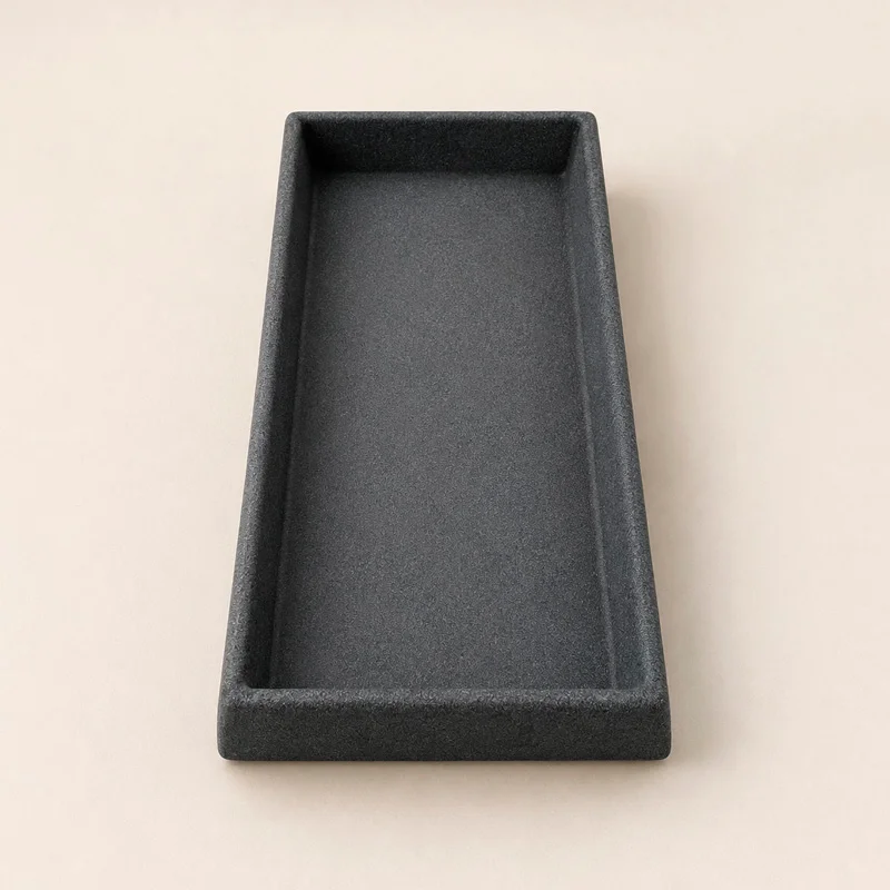 Plato rectangular para jardinera - varios tonos en Gris - Macetas, Uruguay | Alta Gracia Deco, vista 3