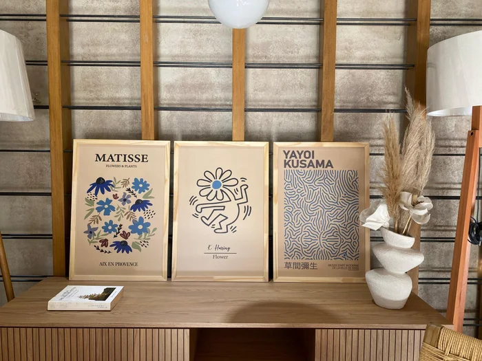 Kit 3 Cuadros – Artistas Celeste – 40 x 60 en para llenar - Decoración de pared, Uruguay | Berna home, vista 2