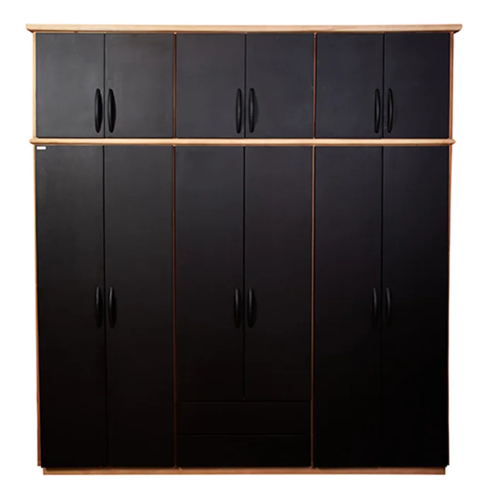 Placard 2,10 - 12 puertas — Serra Amoblamientos en Madera natural - Roperos y placares, Uruguay | Serra Amoblamientos
