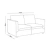 Sofá 2 Cuerpos Tela Natural-beige Amsterdam Beige en Beige - Sillones y sofás, Uruguay | Divino, vista 9 de 9