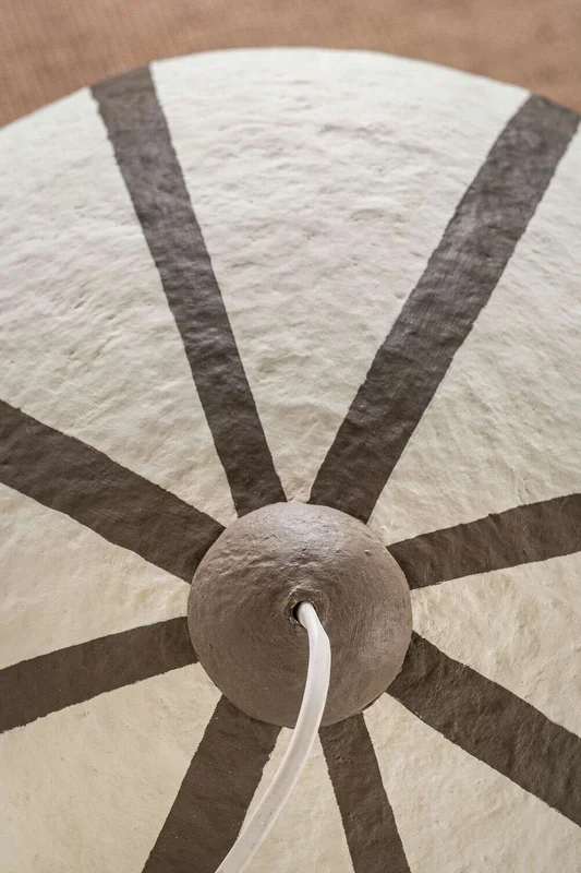 LAMPARA DE TECHO ALBA - PAPEL MACHE RAYAS - Lámparas colgantes, Uruguay | La Iberica, vista 3
