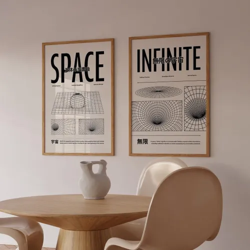 Space & Infinite en Blanco - Láminas, Uruguay | La Cuadrería