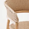 Sillón Arinella de madera maciza de acacia acabado tono natural y cuerda beige FSC 100% en Beige, Marrón, Natural - Butacas, banquetas y puffs, Uruguay | Kavehome, vista 5 de 10