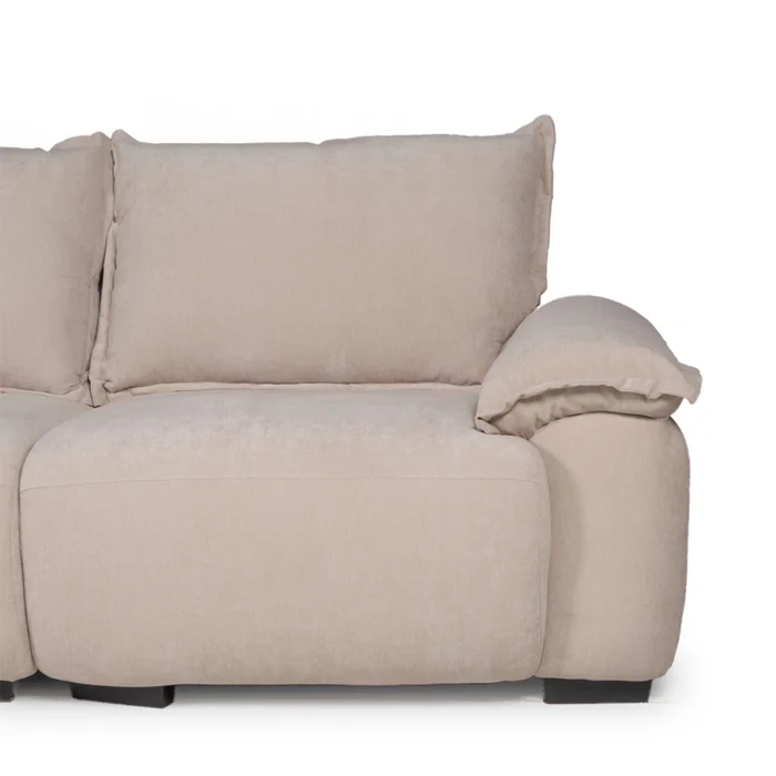 Rinconera Santorini - Tela Microfibra - Chaise izquierdo - 12072 (Beige) en Beige - Sillones y sofás, Uruguay | NYR, vista 3