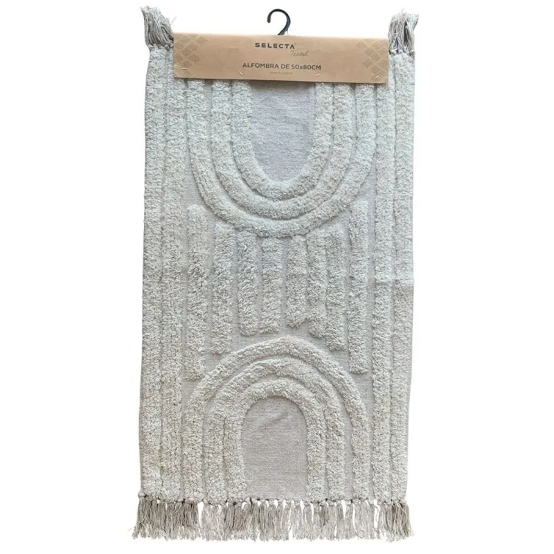 ALFOMBRA FLEECE C/FLECOS 50X80CM SEMICIRULOS - Textiles, Uruguay | Decohogar
