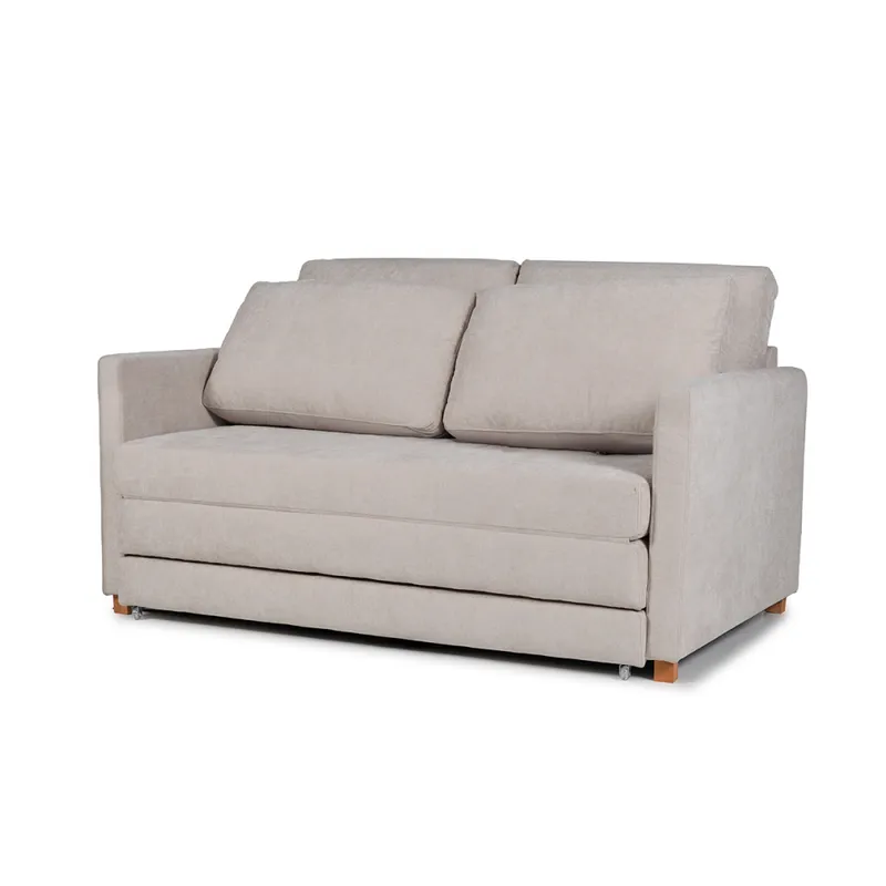 Sofá Cama Niki - Tela Microfibra - 10285 (Beige) en Beige - Sillones y sofás, Uruguay | NYR