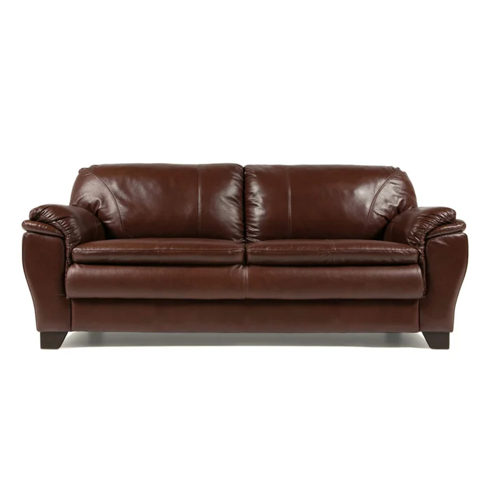 Sofá Arezzo - Cuero Básico - 3 cuerpos - New Brown en Marrón - Sillones y sofás, Uruguay | NYR, vista 2