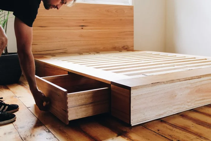 Cama Cumana en Madera natural - Dormitorio, Uruguay | Tree House Deco, vista 6