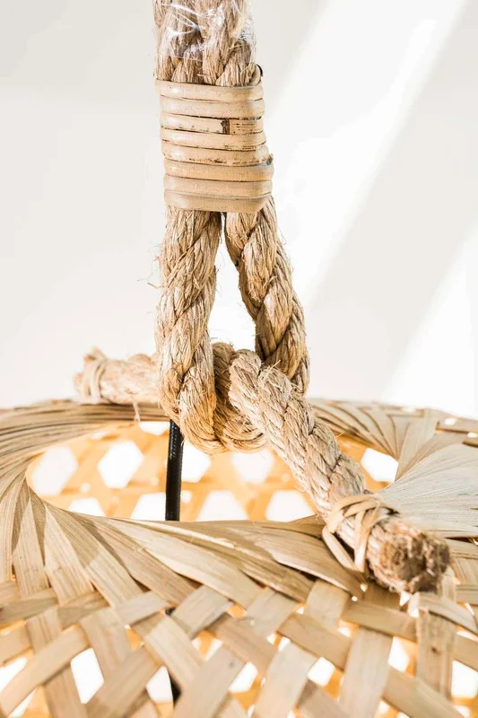 GRAN LAMPARA DE TECHO BLOND - FIBRAS en Madera natural - Lámparas colgantes, Uruguay | La Iberica, vista 5