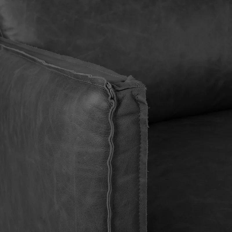 Butaca 1 Cuerpo Cuero-100-natural Negro Romeo en Negro - Sillones y sofás, Uruguay | Divino, vista 7