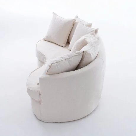 Sillón Curvo Filipa Natural en Beige - Sillones y sofás, Uruguay | Aihaus, vista 2