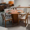 Mesa de Comedor - Redonda - Línea Nevada - Marrón en Marrón - Mesas de comedor, Uruguay | Ecowood, vista 7 de 7