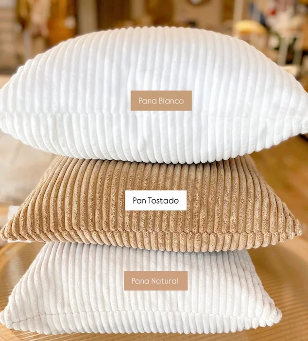 Almohadón Pana Cuadrado en Blanco, Tostado, Natural - Textiles, Uruguay | Indrana, vista 2