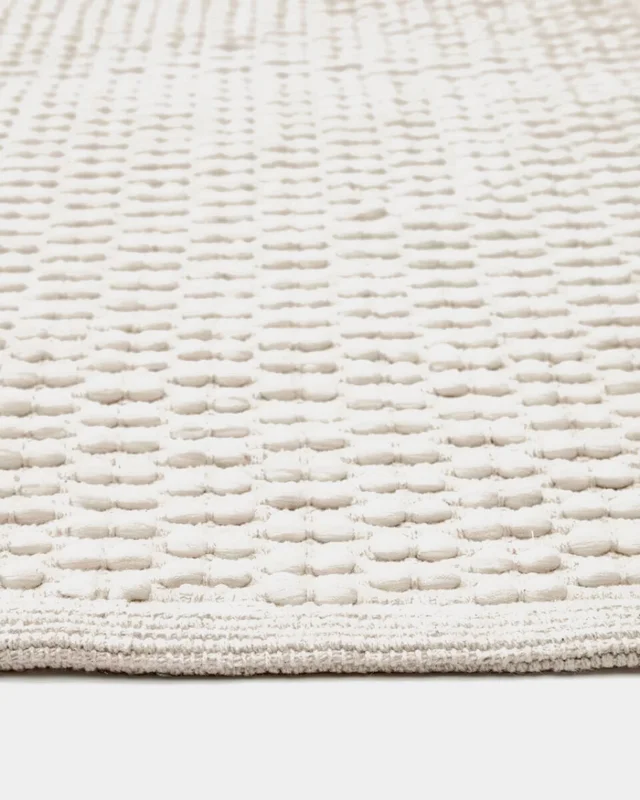 Alfombra Mascarell de algodón y poliéster blanco 200 x 300 cm en Beige - Alfombras, Uruguay | Kavehome, vista 3