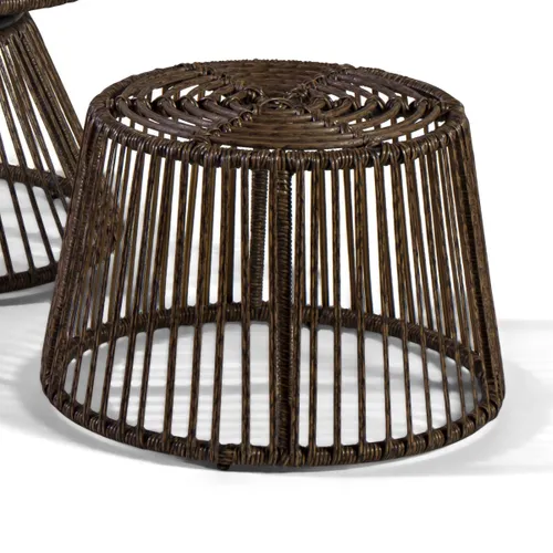 PUFF EN RATTAN SINTETICO 2162CF DIAM.43X33H CM - Muebles para el exterior, Uruguay | Vinibel