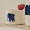 Cesta Tandani de algodón beige con elefante azul 30 cm en Beige - Canastos, Uruguay | Kavehome, vista 3 de 6
