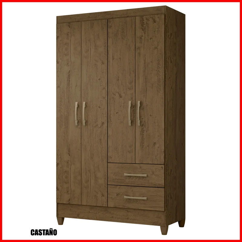 Ropero 4 puertas 2 cajones – Chile 952.6 - Roperos y placares, Uruguay | Punto Unión, vista 3
