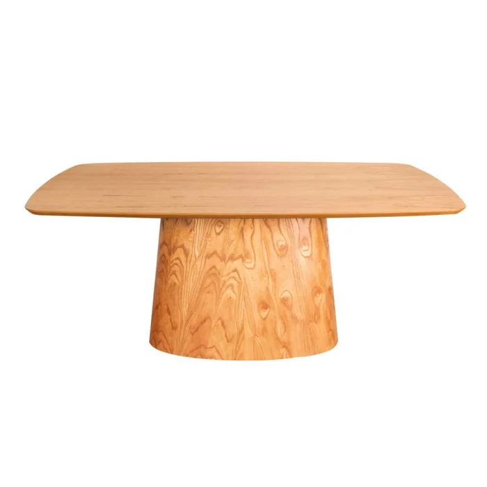 Mesa De Comedor Mdf-y-madera Marron Alice New en Madera natural - Mesas de comedor, Uruguay | Divino, vista 2