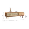 Rack TV 175CM con Ratan Serena - Madera Maciza - Muebles para TV, Uruguay | Balton, vista 4 de 22