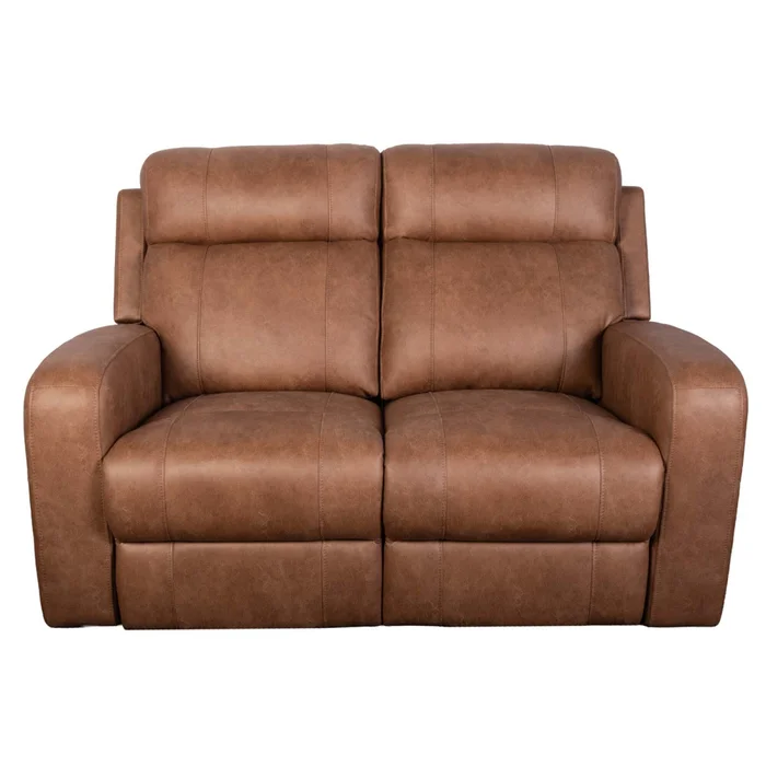Recliner Manual 2 Cuerpos Tela Marron Hamilton Camel en Beige - Sillones y sofás, Uruguay | Divino, vista 2