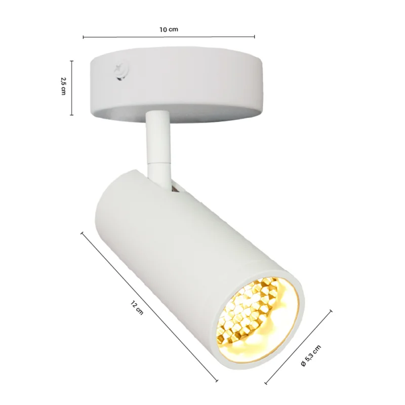 Luminaria De Adosar Long Leticia Orientable Blanca en Blanco - Lámparas colgantes, Uruguay | Serlux, vista 3