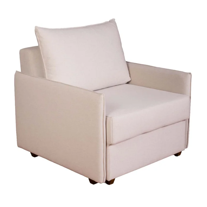 Sofá Cama 1 Cuerpo Tela Natural-beige Lucca Beige en Beige - Sillones y sofás, Uruguay | Divino, vista 2