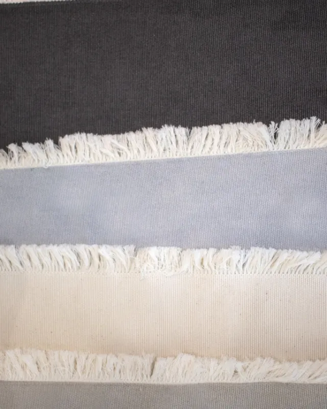 INDIVIDUAL CON FLECOS NATURAL en Multicolor - Textiles, Uruguay | Sentido Jose Ignacio