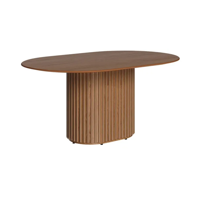 Mesa de Comedor Ovalo - Línea Nevada - Marrón en Marrón - Mesas de comedor, Uruguay | Ecowood