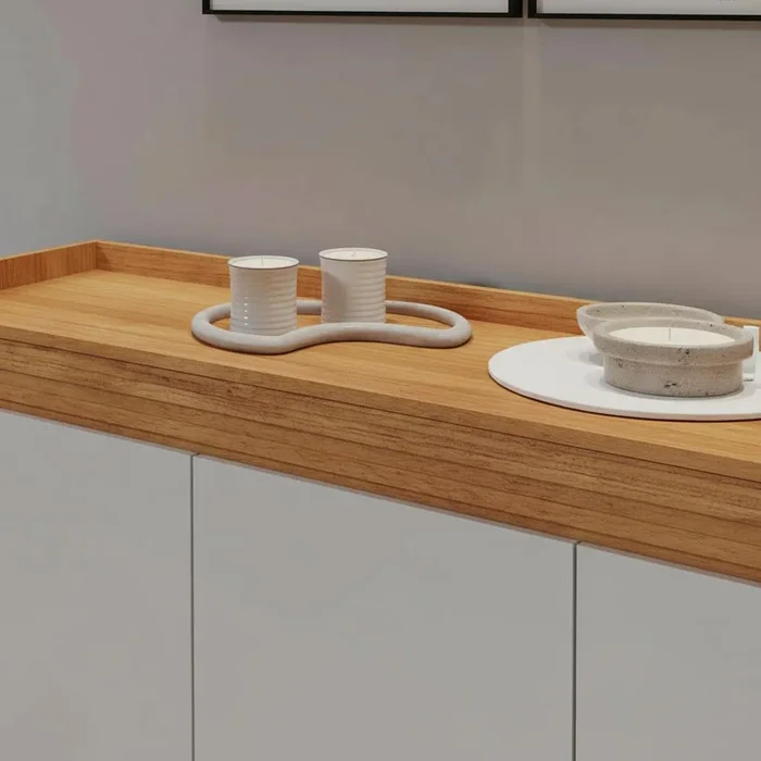 Aparador Buffet Living Recibidor 3 Puertas Con Patas en Madera natural - Muebles, Uruguay | Soy Hogar, vista 9