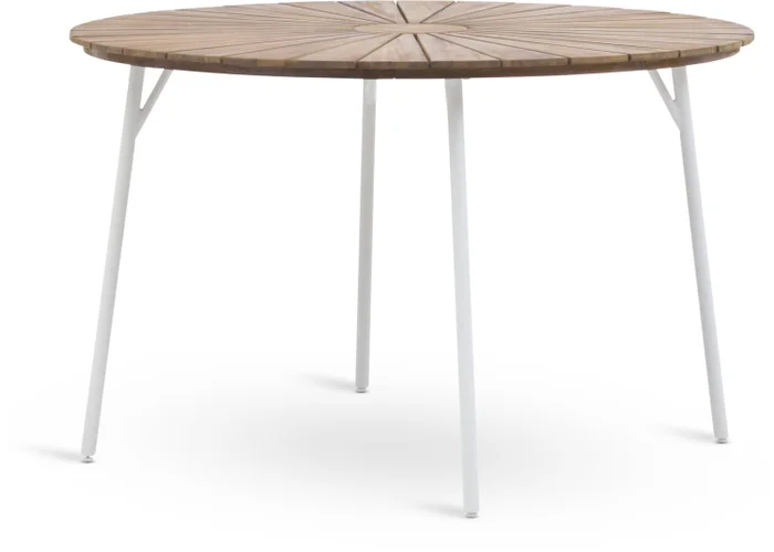 Mesa de jardín BASTRUP Ø120 mad dura/blanco en Multicolor - Muebles para el exterior, Uruguay | JYSK