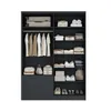 Ropero Americana PLUS 4 puertas 2 cajones - 100%MDF - Gris Grafito en Gris - Roperos y placares, Uruguay | Rústico Hogar, vista 4 de 5