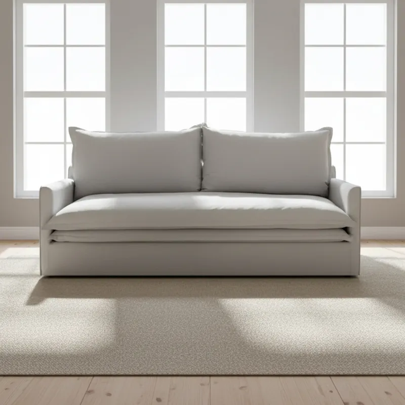Sofa 4 Cuerpos Tela Gris Alaska en Gris - Sillones y sofás, Uruguay | Divino